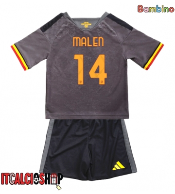 AS Roma Donyell Malen #14 Terza Maglia Bambino 2026-27 Manica Corta (+ Pantaloni corti)